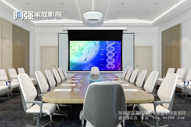 銳普賓至純平電動投影幕布