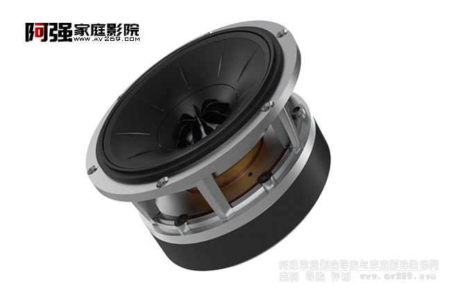 新一代Uni-Q同軸單元的支 架部分得到加強,采用更厚 重的金屬打造,重量增加, 更扎實,可降低音染