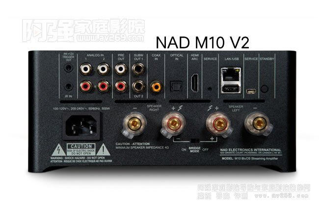 英國NAD M10 V2 BluOS流媒體放大器
