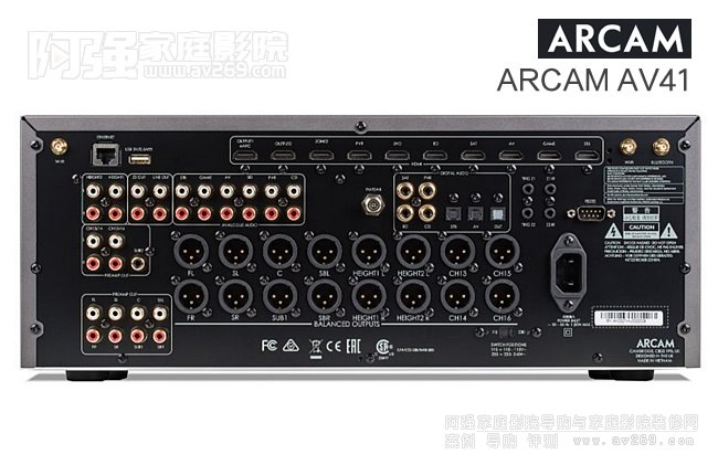 雅俊前級處理器AV41,16通道全平衡輸出