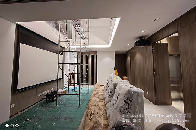 遠洋天竺春秋索尼4K投影與OS電動幕安裝記,打造簡易別墅影世界