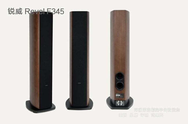 美國銳威F345落地音箱介紹,三5.25英寸低頻單元